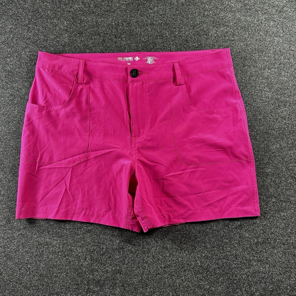 Reelโ Legends Womens Hot Pink Performance Fishing Shorts Size Med 5 Inch Inseam